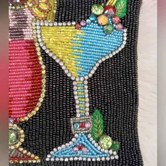 Mary Frances Drinks on Me Beaded Cocktail Bag - Picture 8 of 16